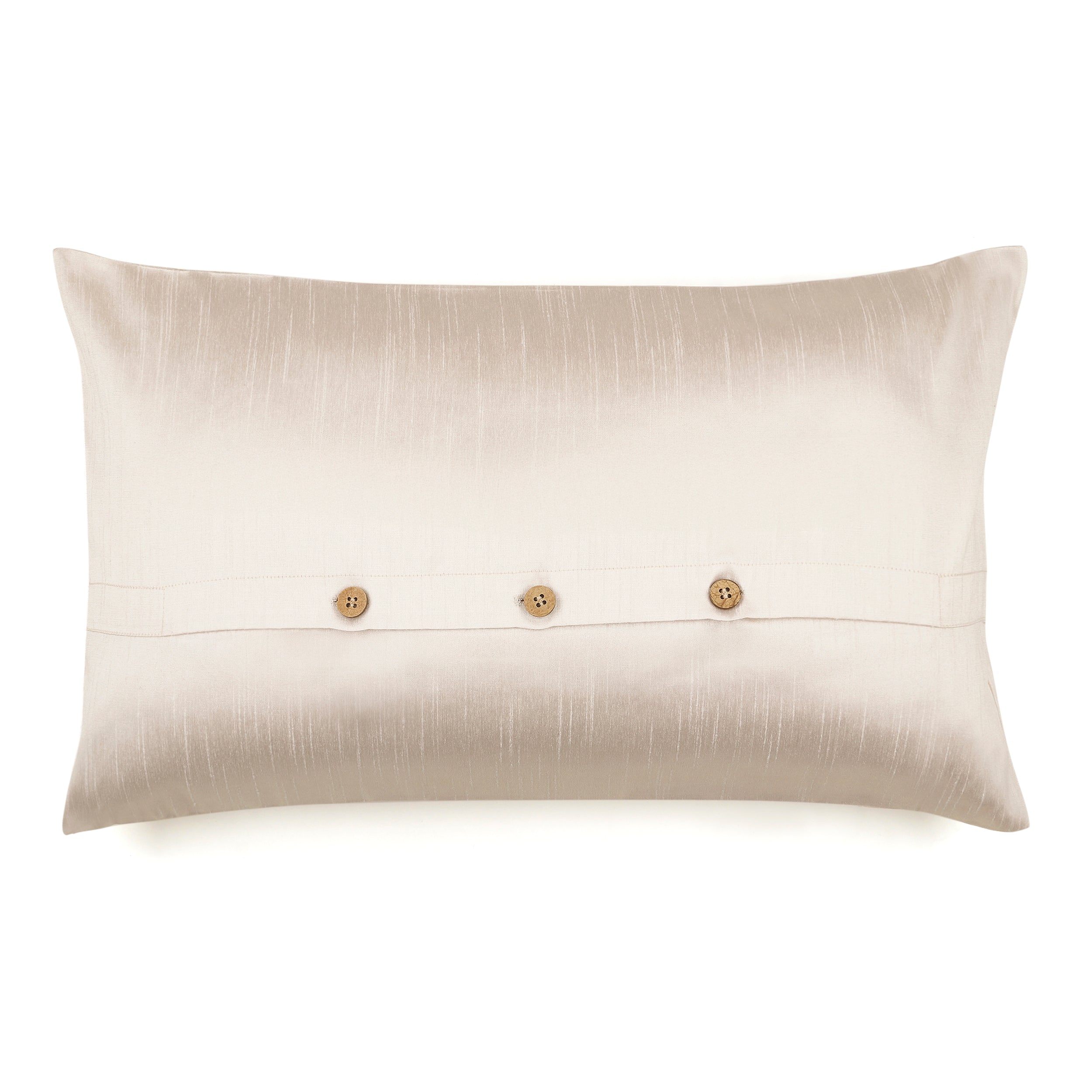 Rippled Harmony Pillow Cover Rectangle - Natural