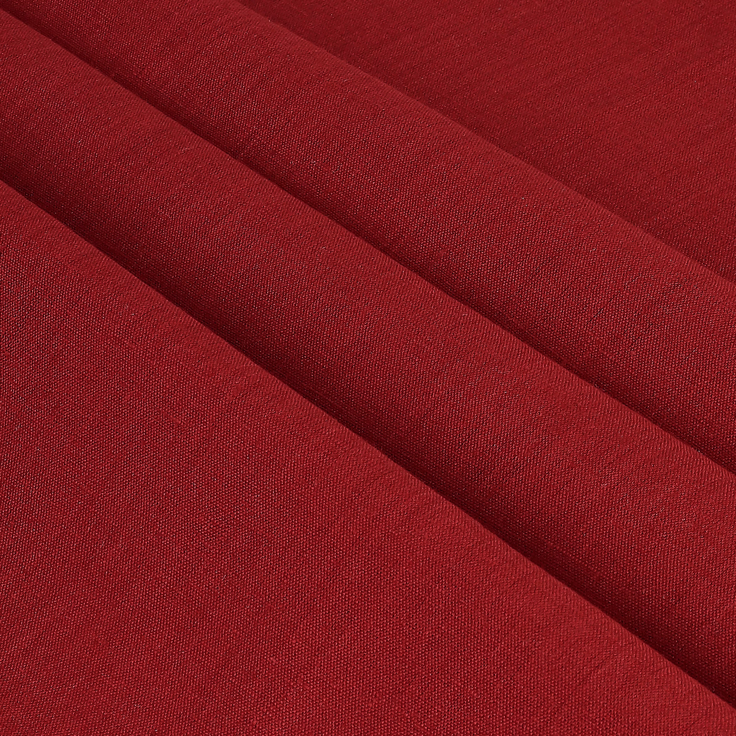 Red Linen Tablecloth, Hemmed