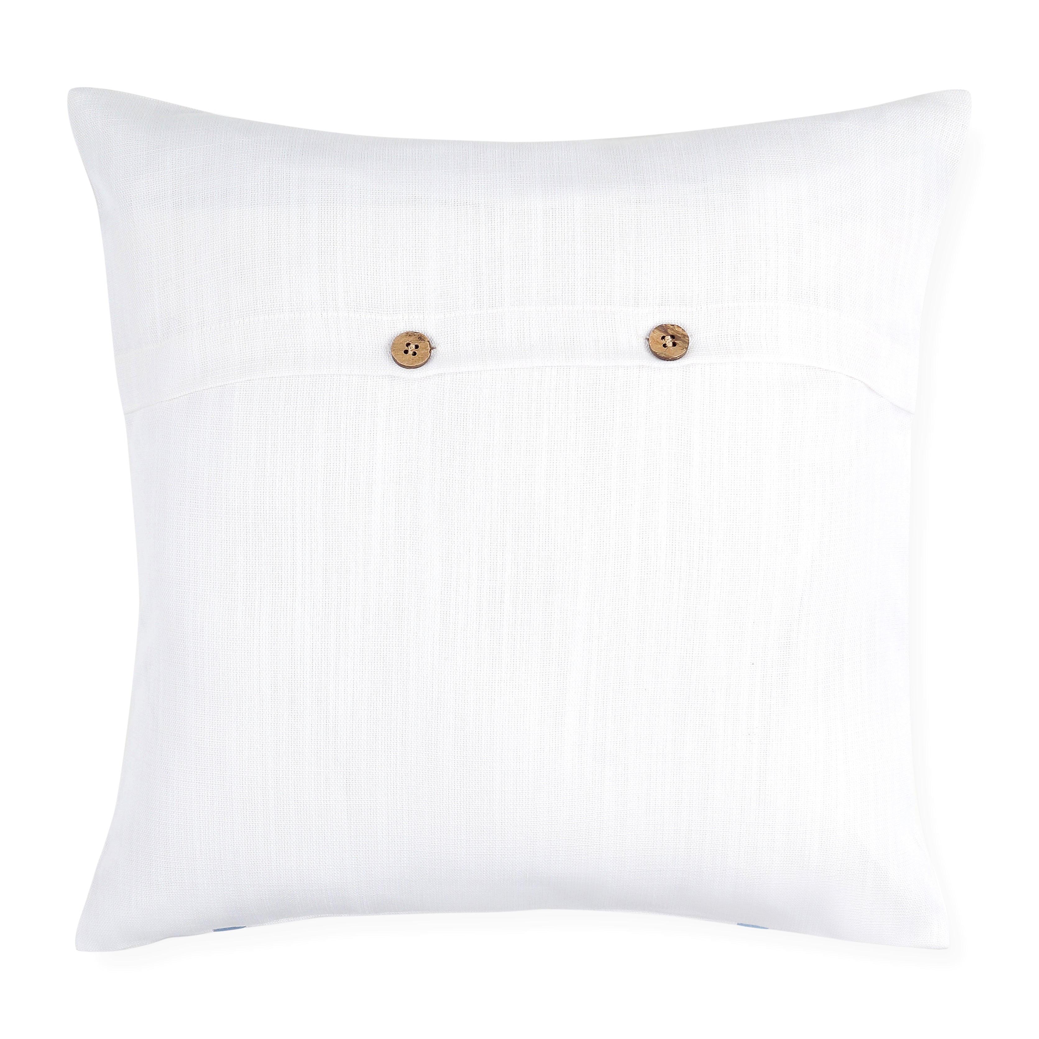 Drift Pillow Cover - White and Blue