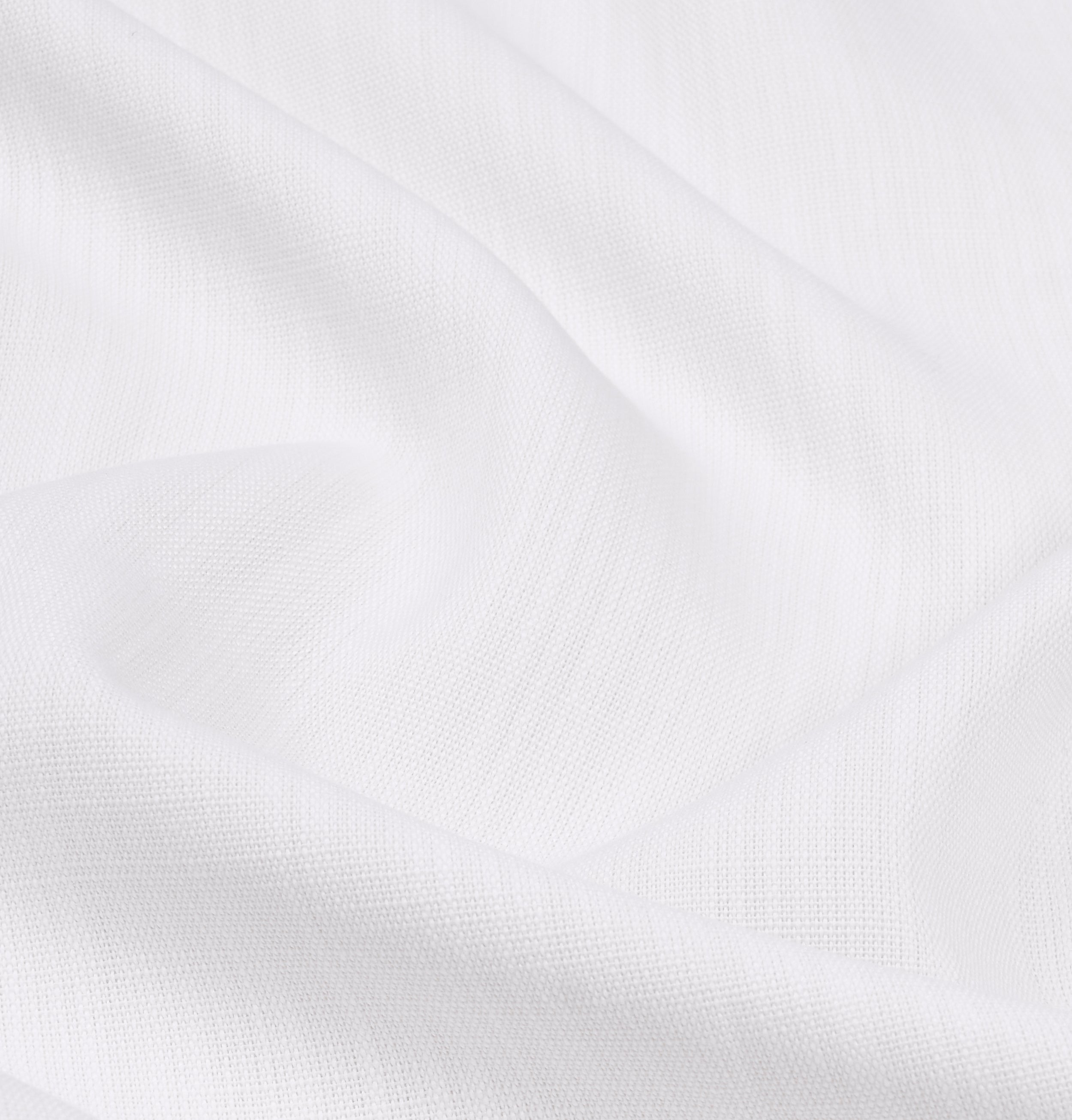 Chambray Cream & White Tablecloth, Faux Linen, Mitered Corner