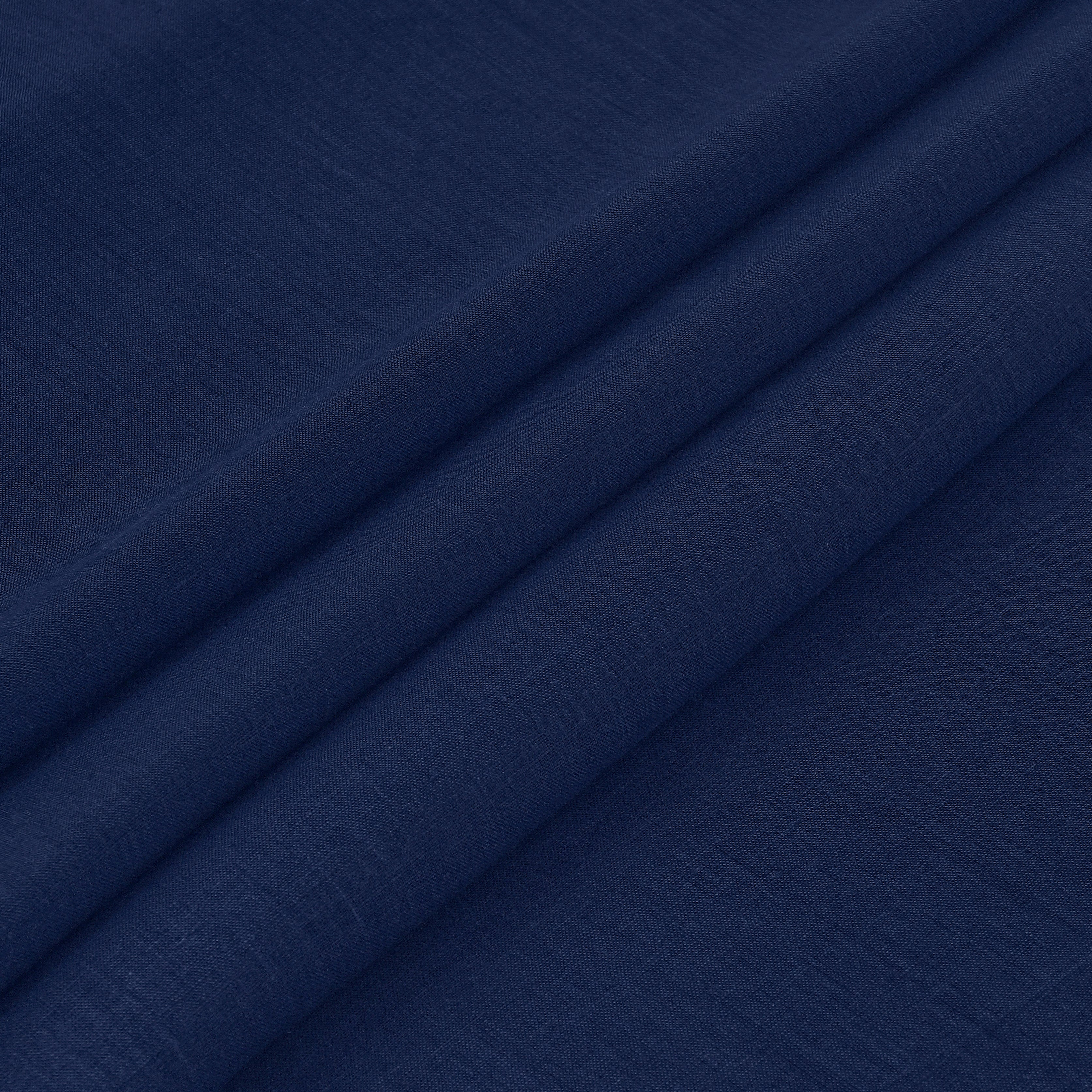 Navy Blue Linen Tablecloth, Hemstitch