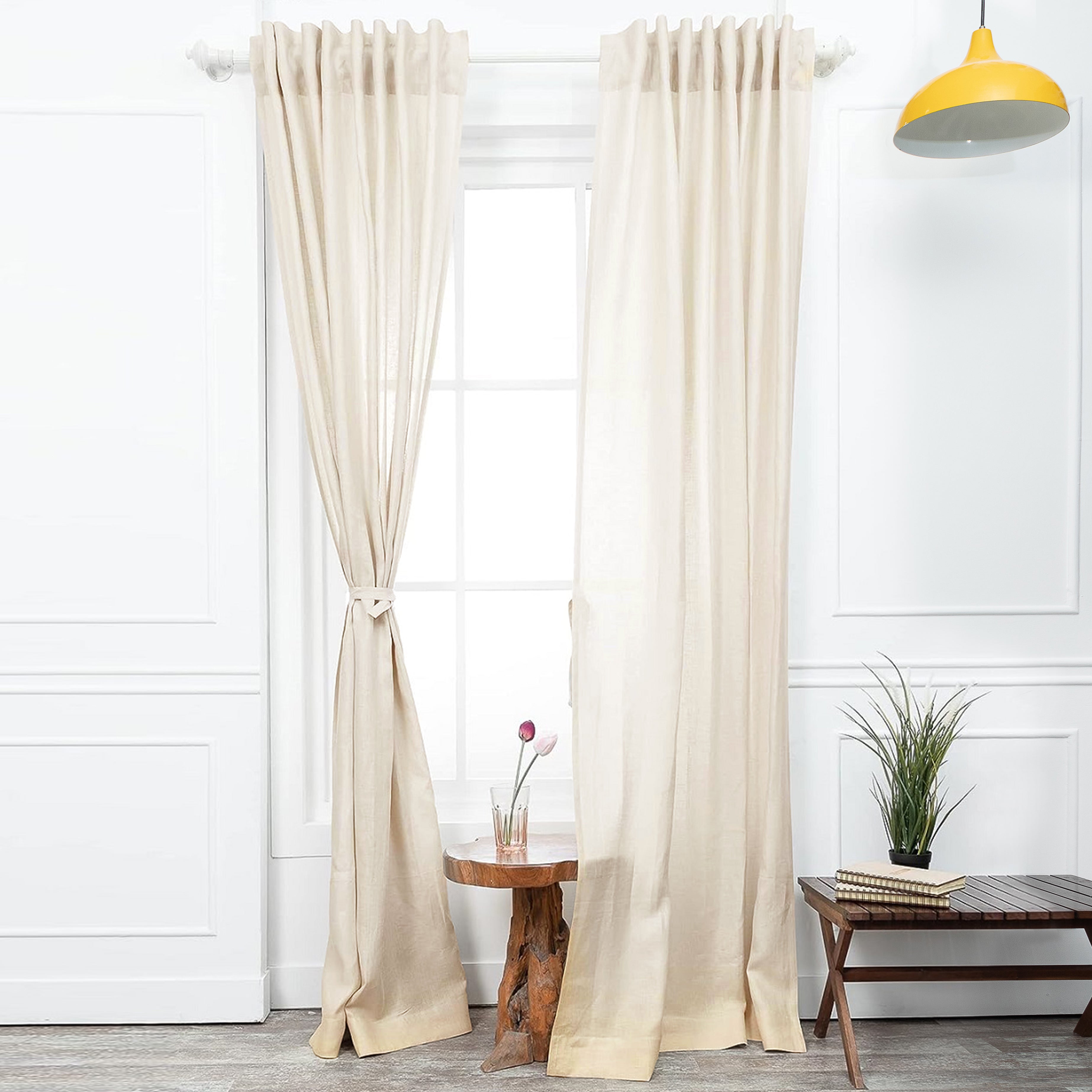 Cream Hemp Curtain