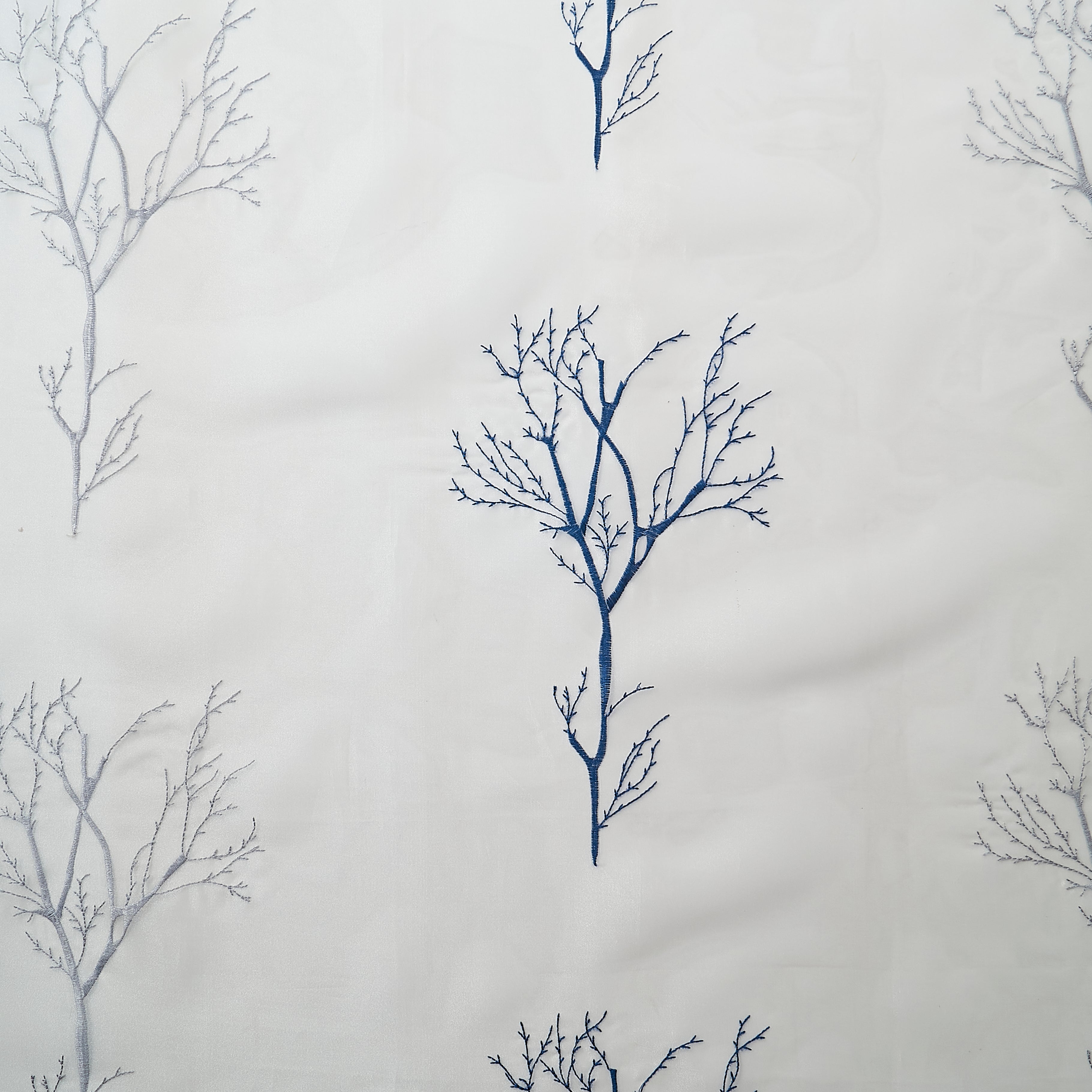 Etereo Woodland Whisper, Silver and Blue, Sheer, 1 panel