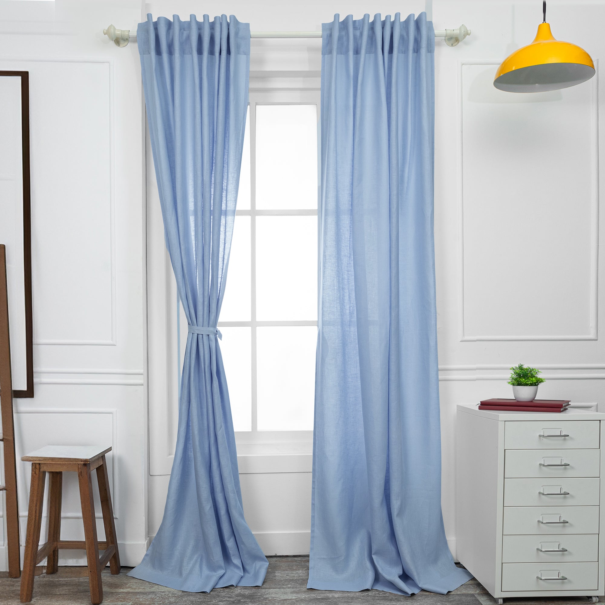 Blue Hemp Curtain