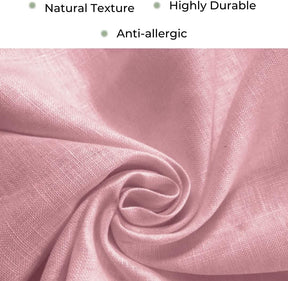 Diamond Linen Table Runner - Dusty Pink