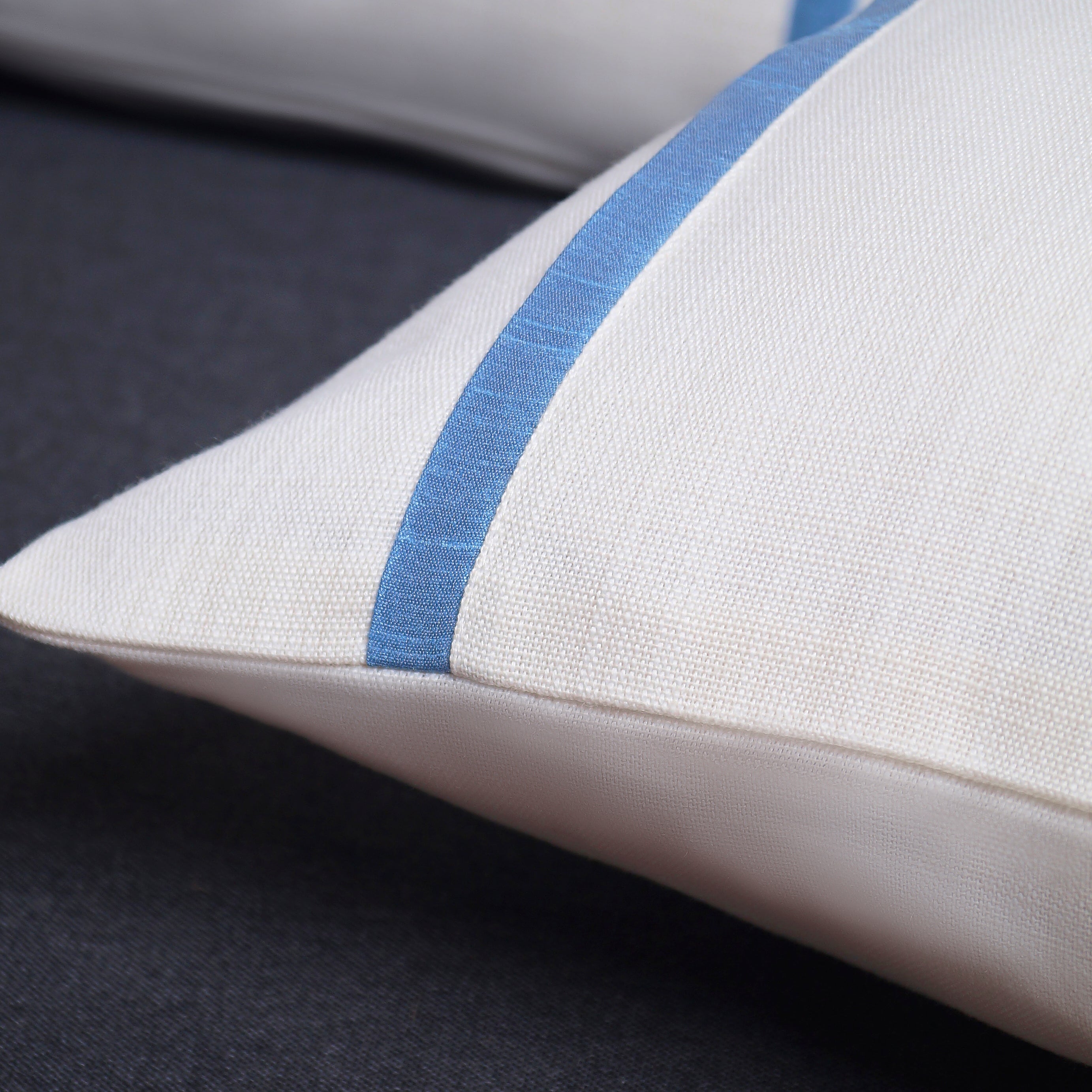 Drift Pillow Cover - White and Blue