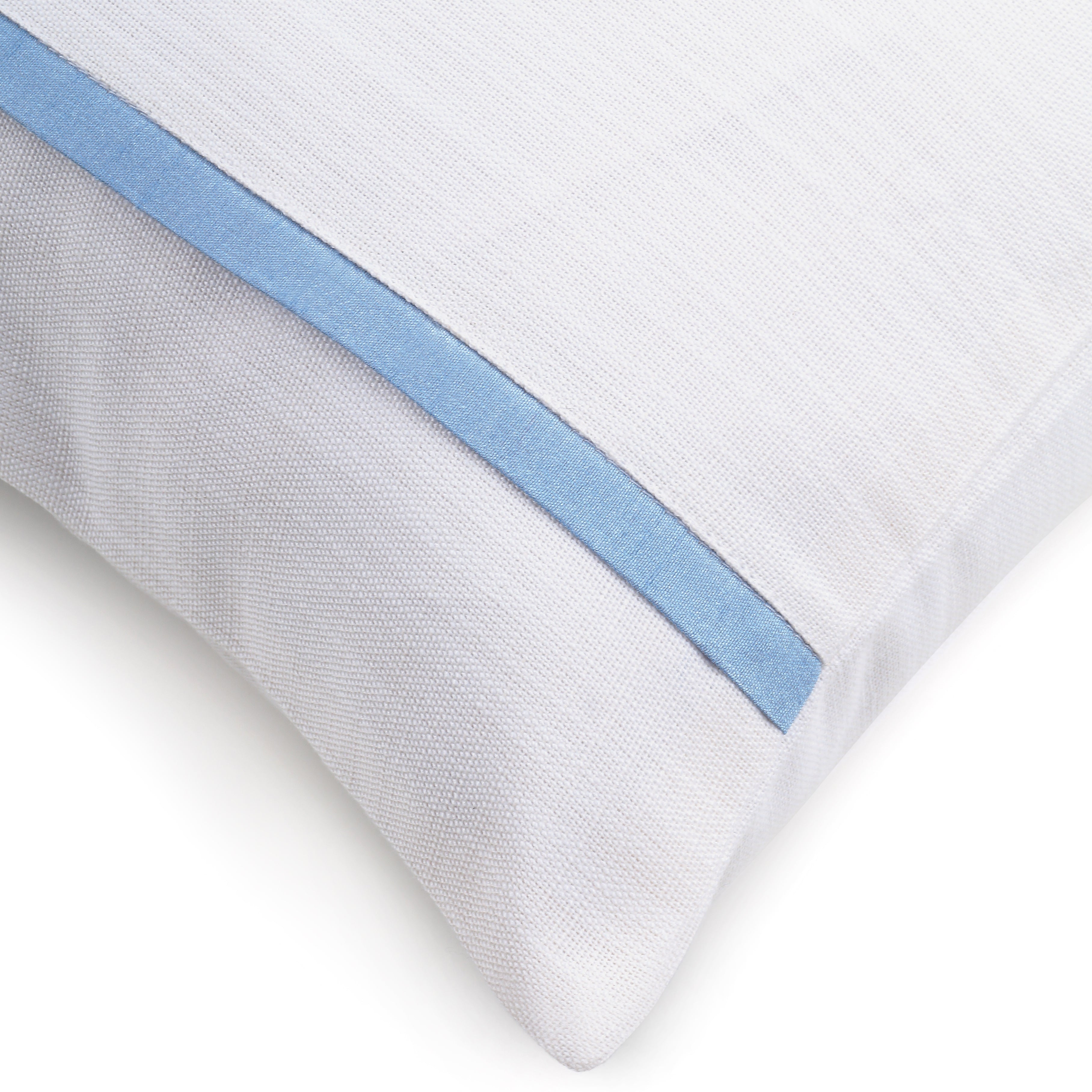 Drift Pillow Cover - White and Blue