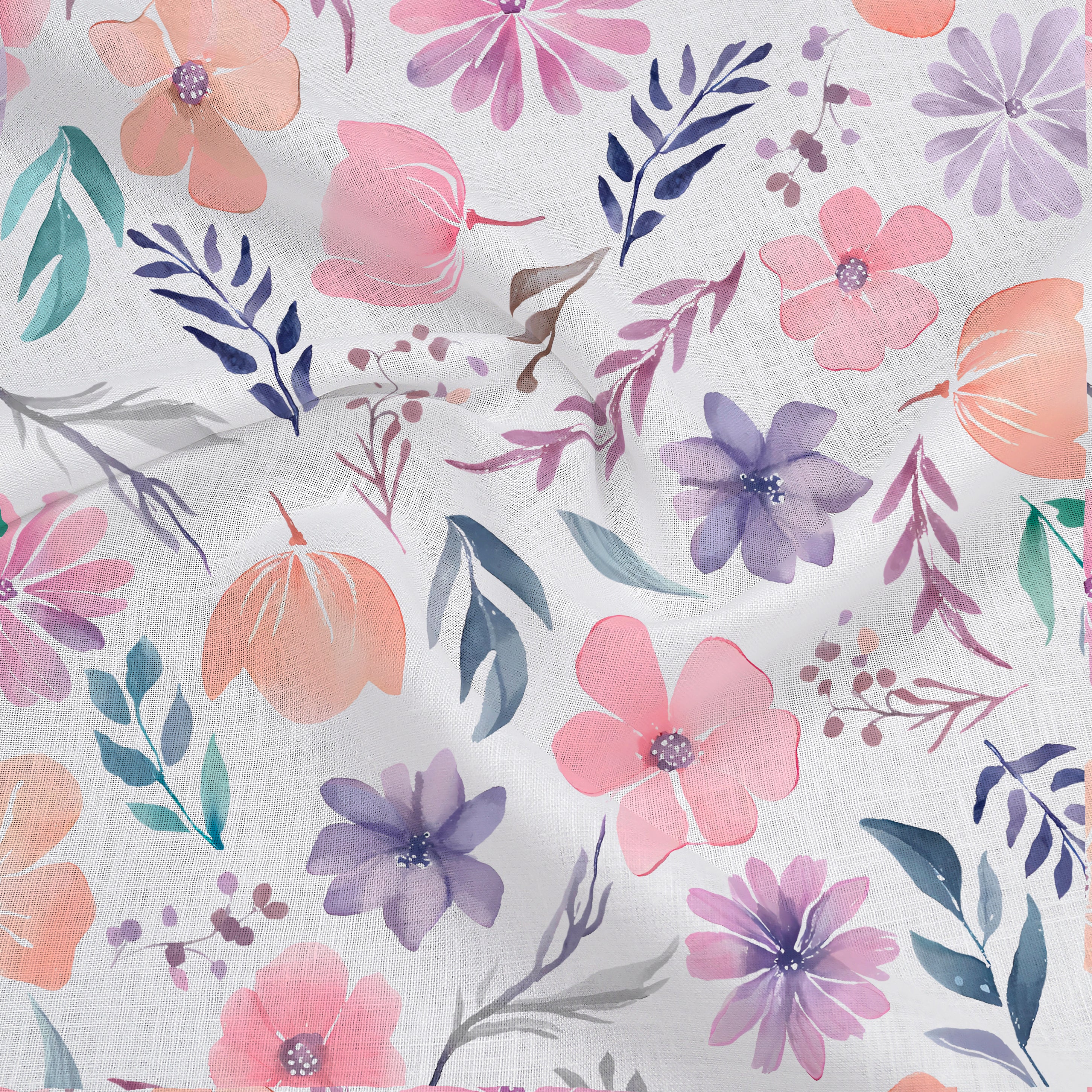 Wildflower Wrap Blanket, 47 x 47 inch, Pack of 2