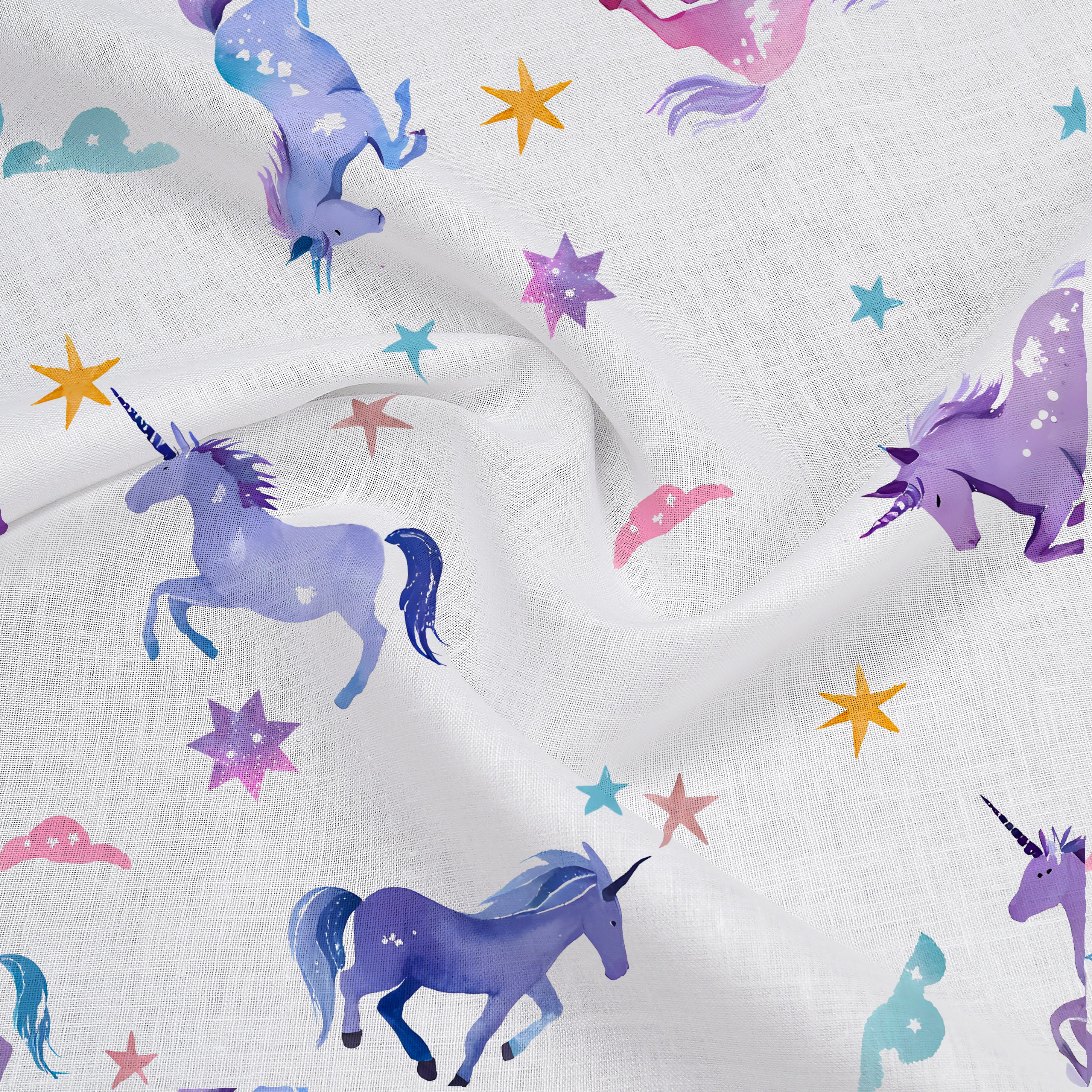 Unicorn Whimsy Blanket, 47 x 47 inch, Pack of 2