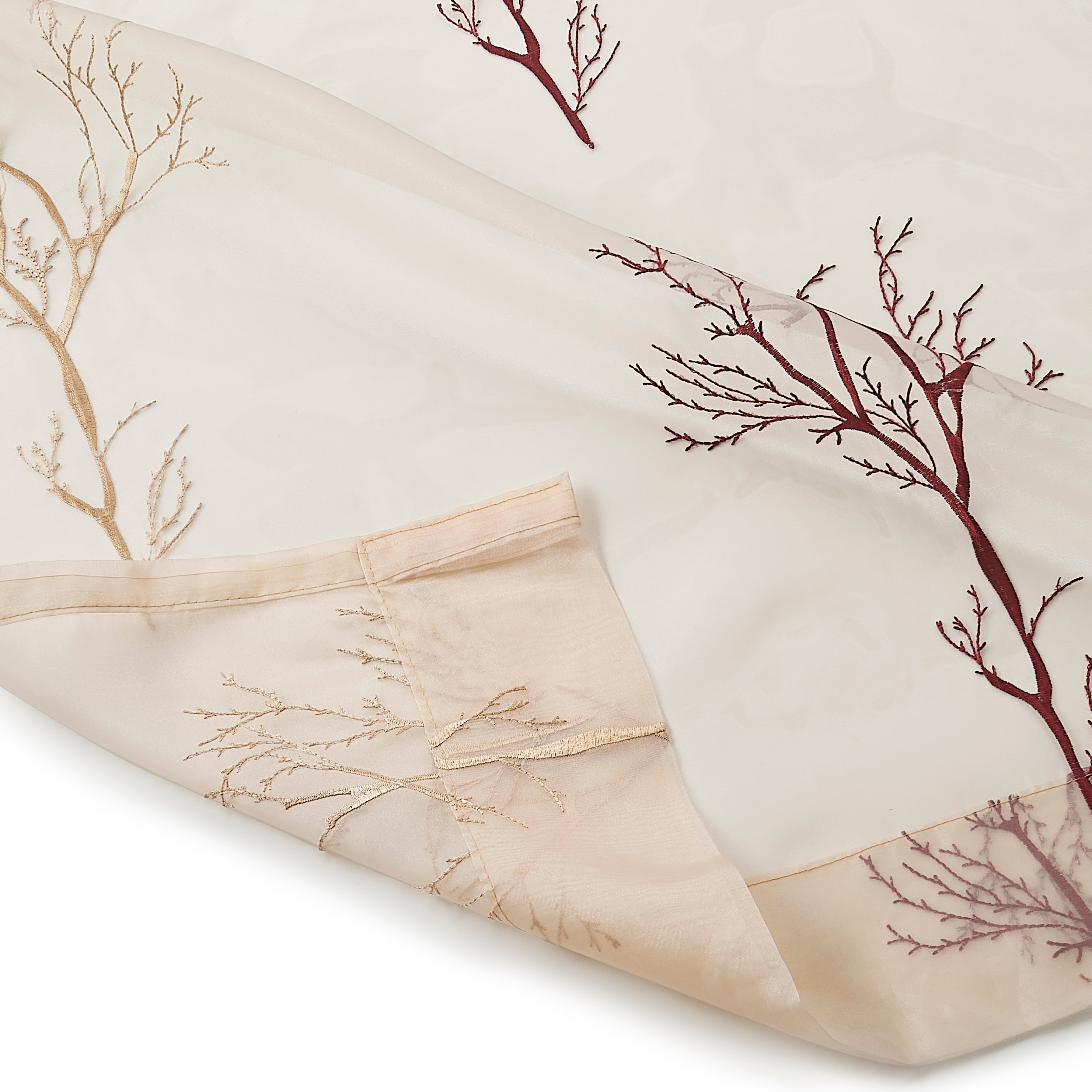 Etereo Woodland Whisper, Gold and Brown, Sheer, 1 panel