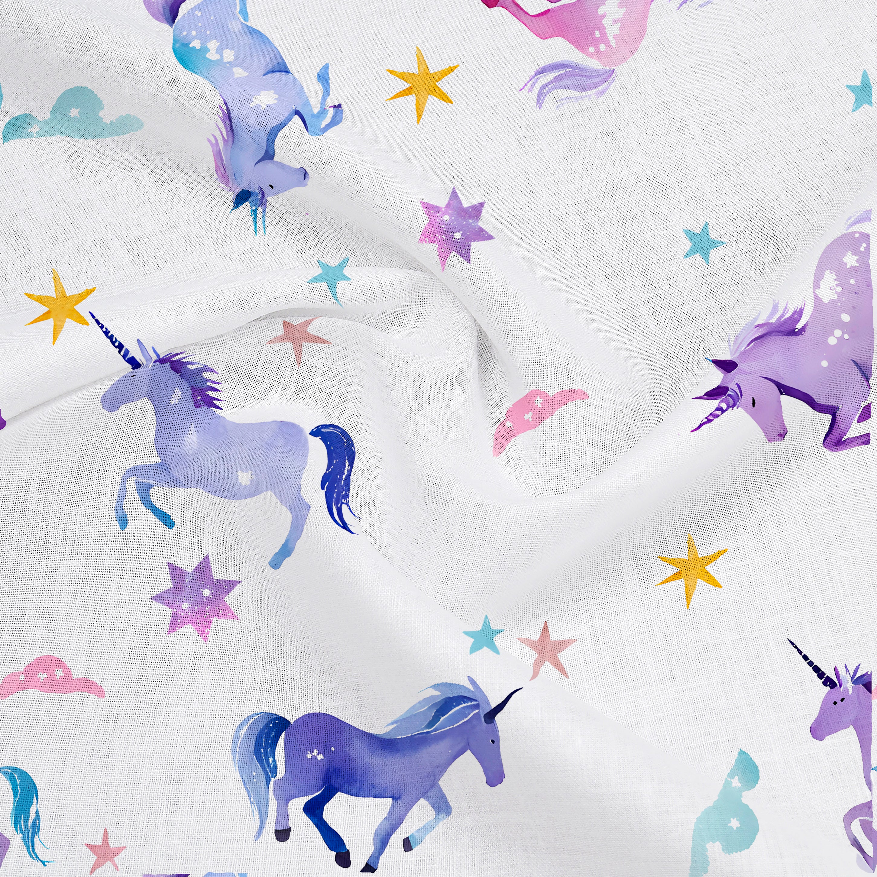 Unicorn Whimsy Swaddle Wrap, 0-3 Months, Pack of 2