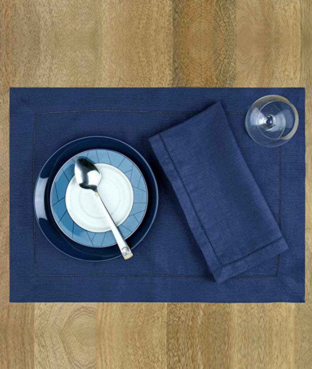 Atlas Kitchen GRAYISH BLUE Dinner Napkins Cloth 18x18 Bulk 100% Natura –  Ameritex Linen