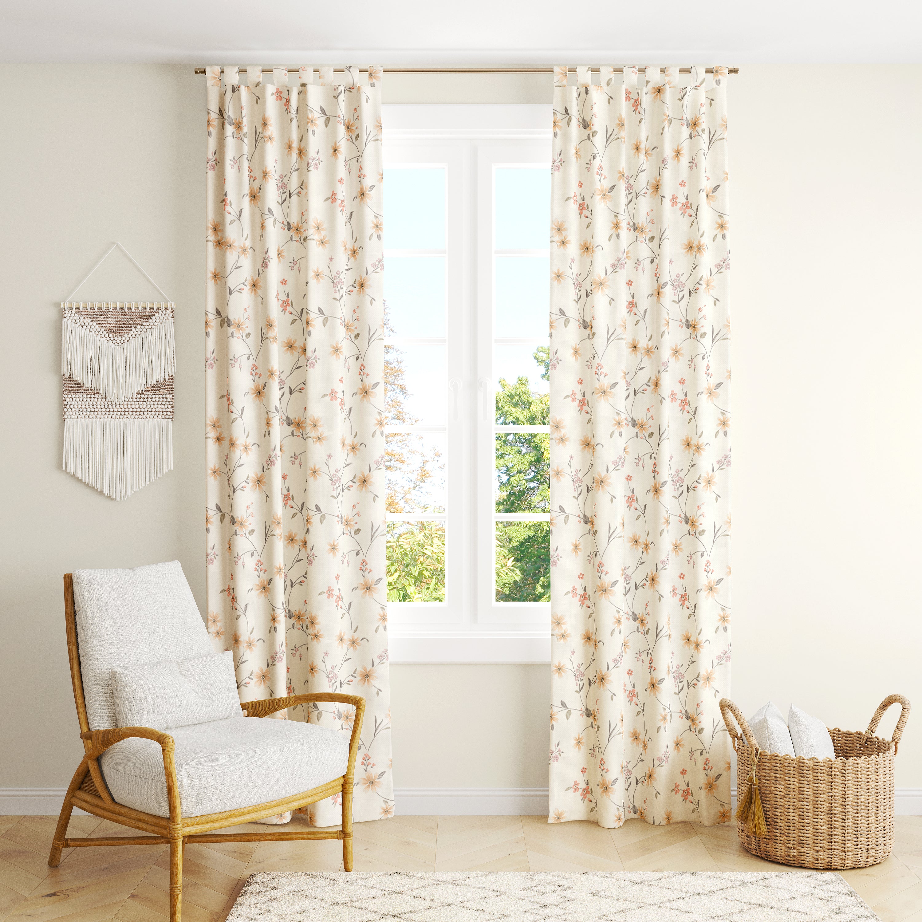 Floral Elegance Curtain