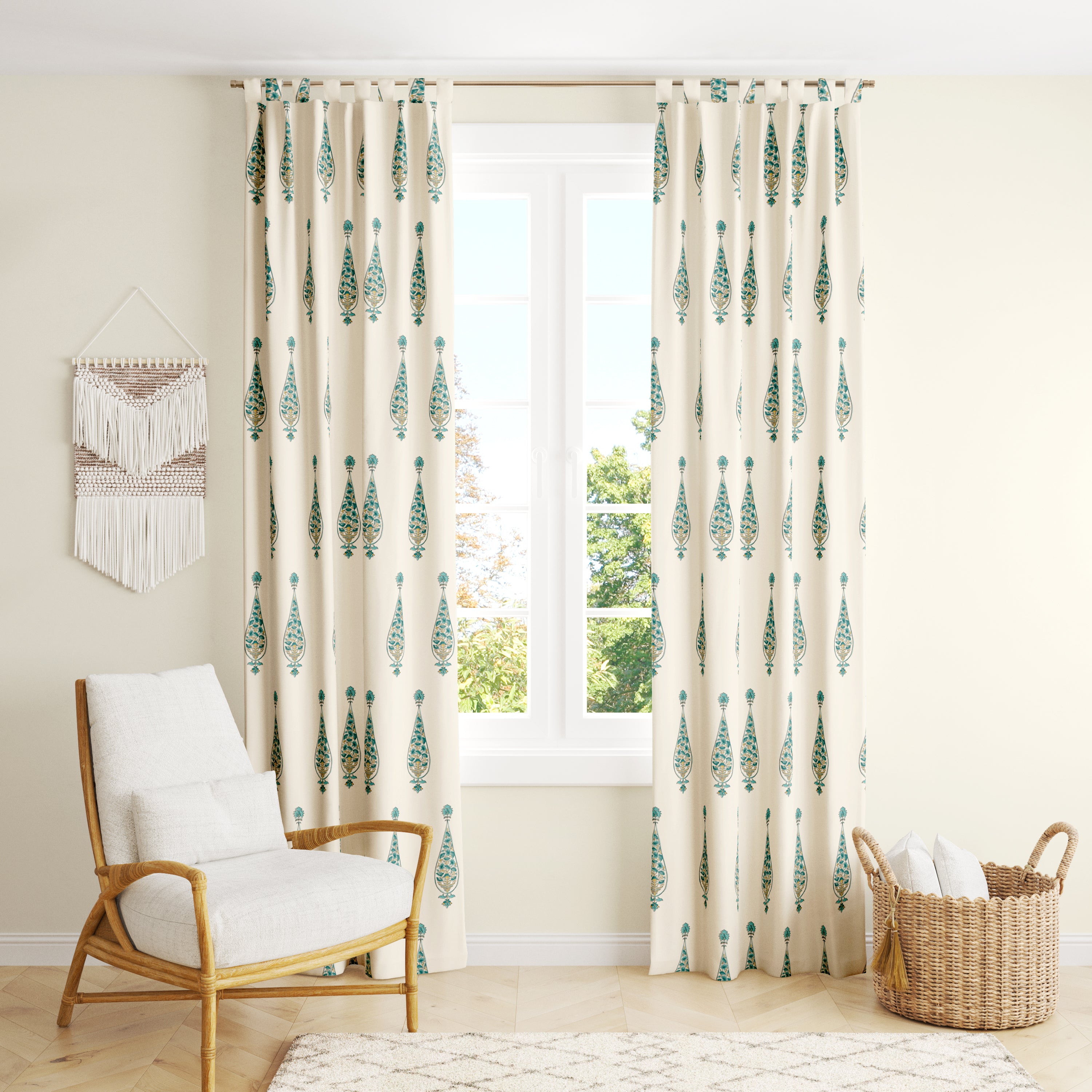 Emerald Elegance Curtain