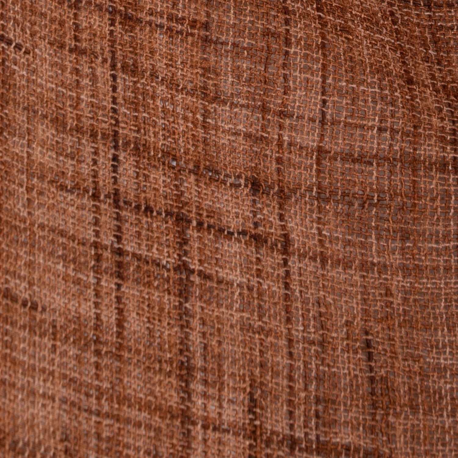 Faux Jute Fabric Brown Swatch