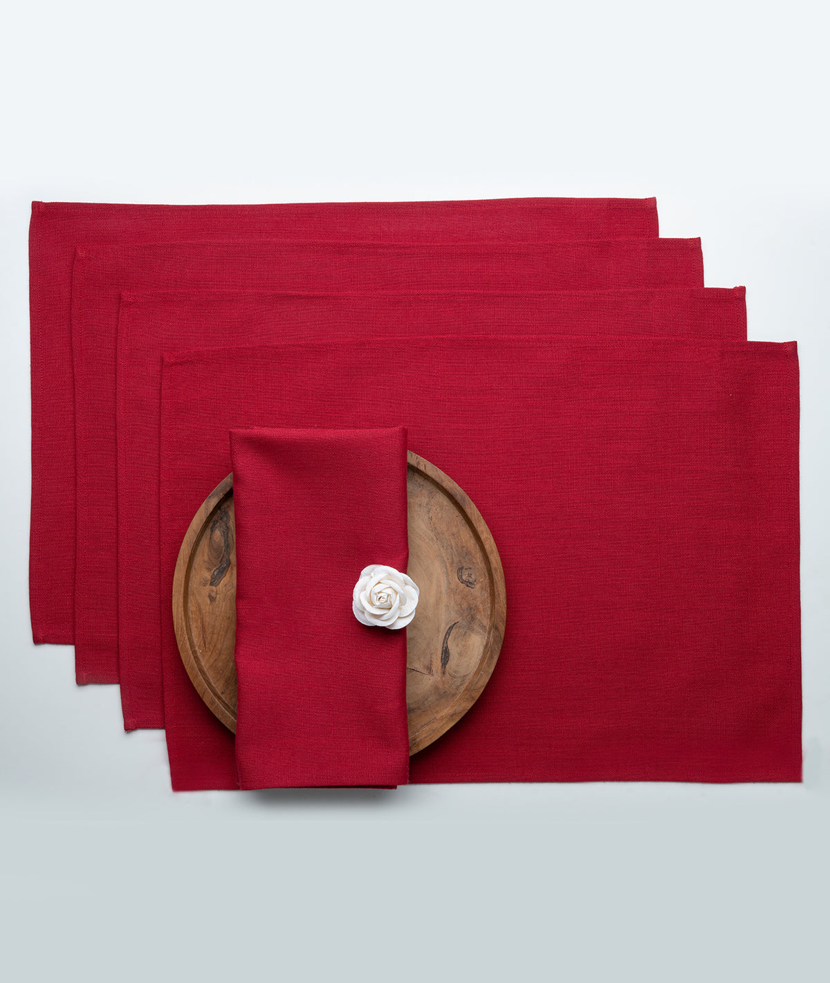 Red Recycled Polyester Placemats