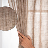 Flax Faux Jute Curtain | Set of 2 Panels