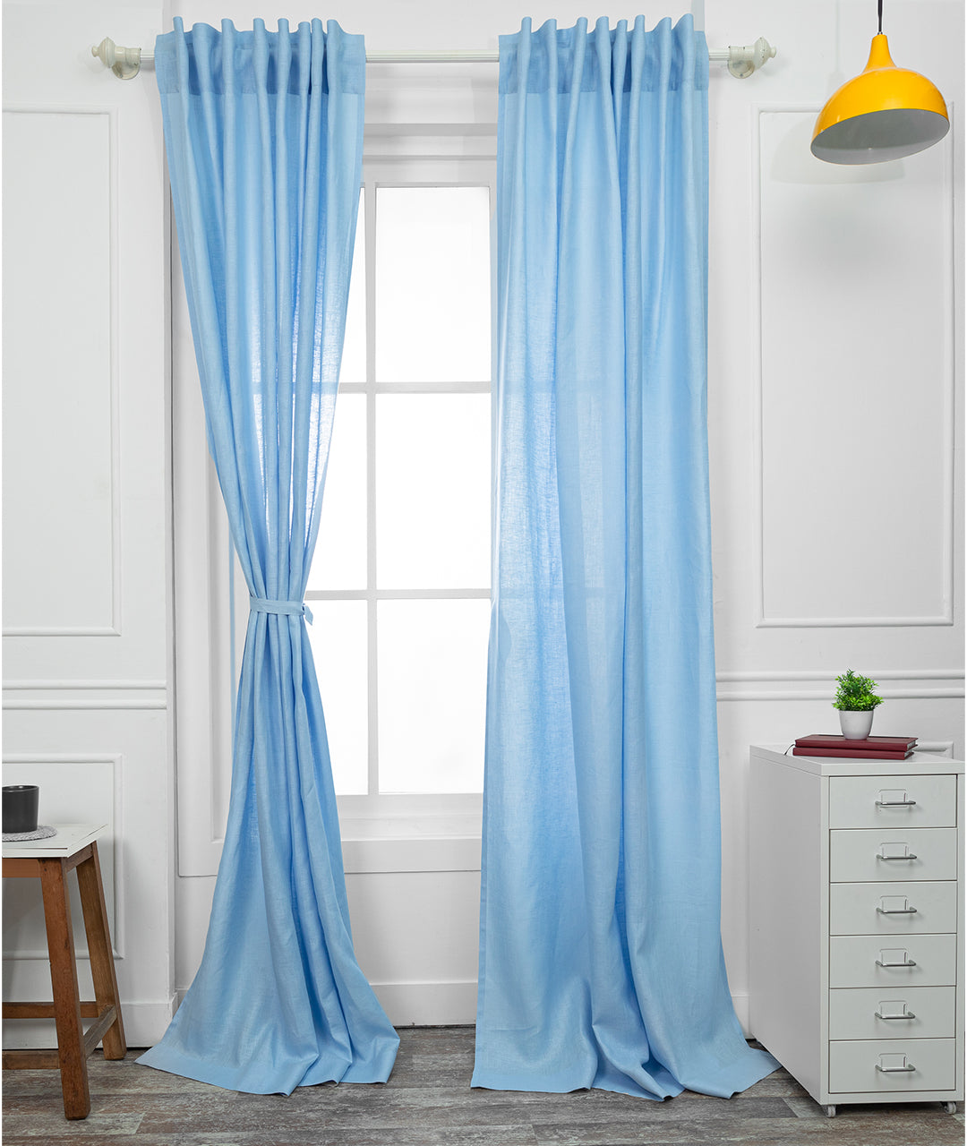 Blue Hemp Curtain | 1 Panel