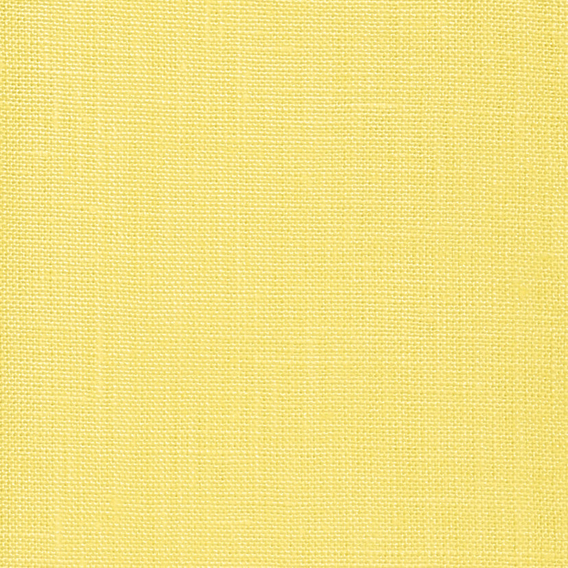 100% Pure Linen Fabric Lemon Yellow Swatch