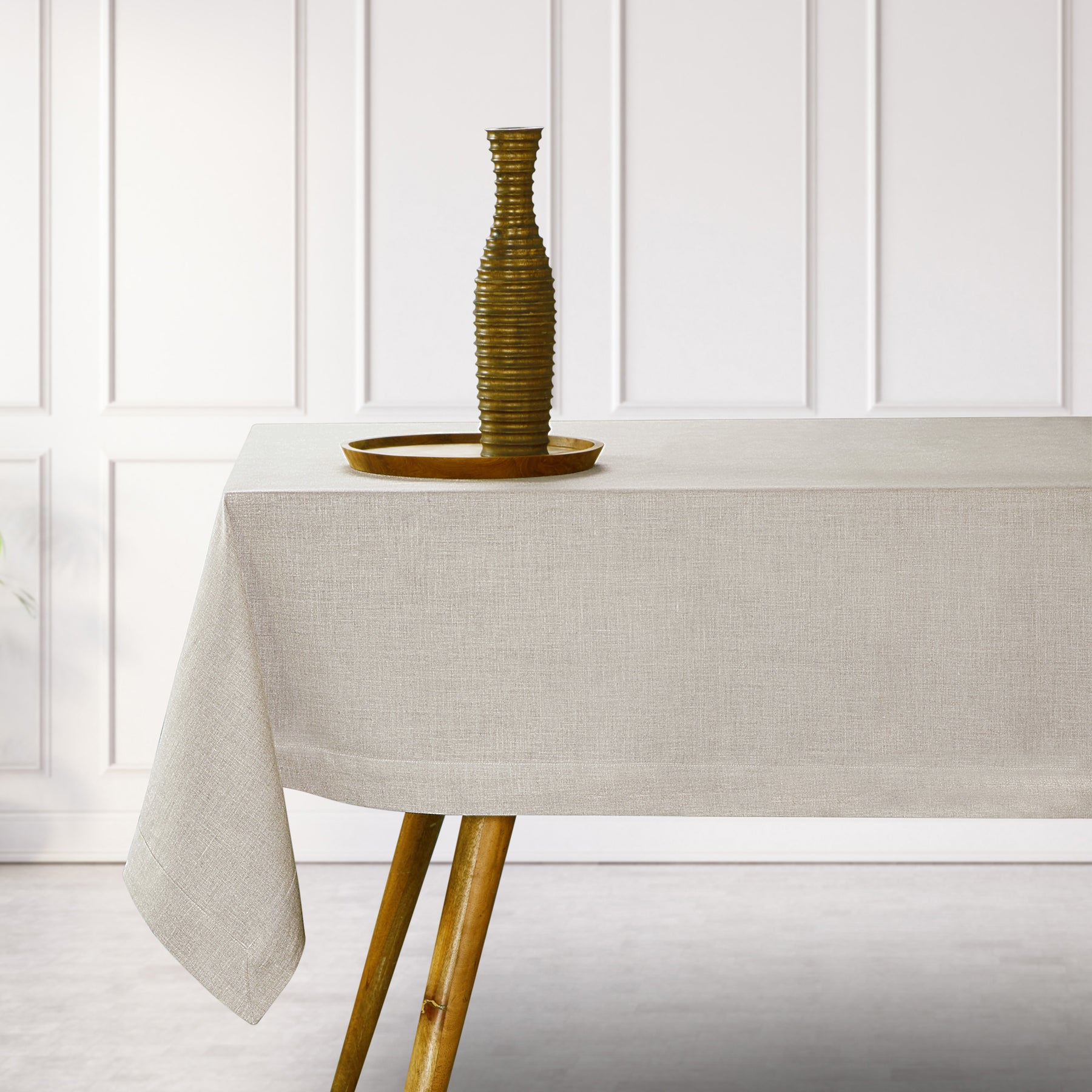 Light Natural Linen Tablecloth - Bella