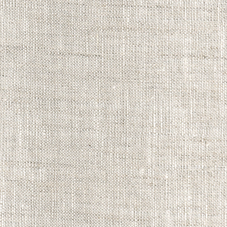 100% Pure Linen Fabric Light Natural Swatch