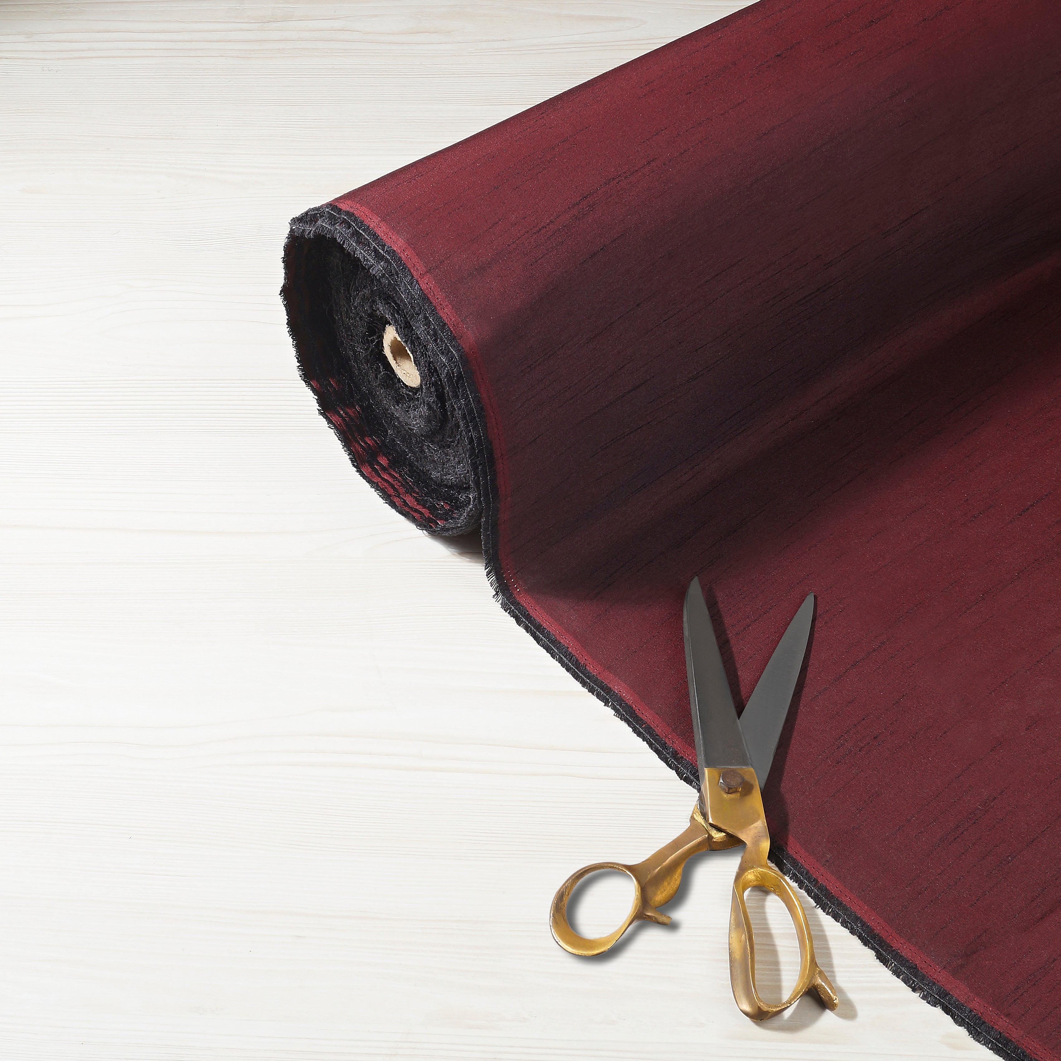 Vegan Silk Fabric Wine Red