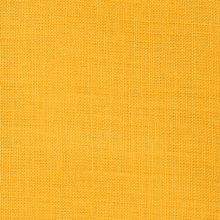 100% Pure Linen Fabric Sunflower Yellow