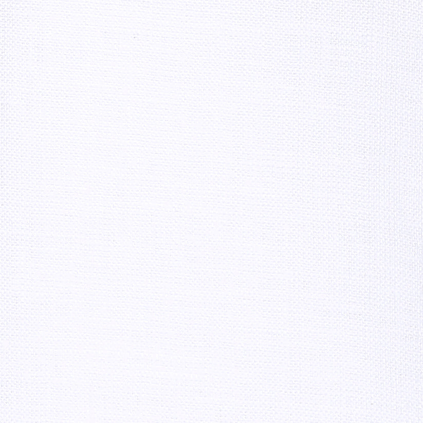 100% Pure Linen Fabric White Swatch