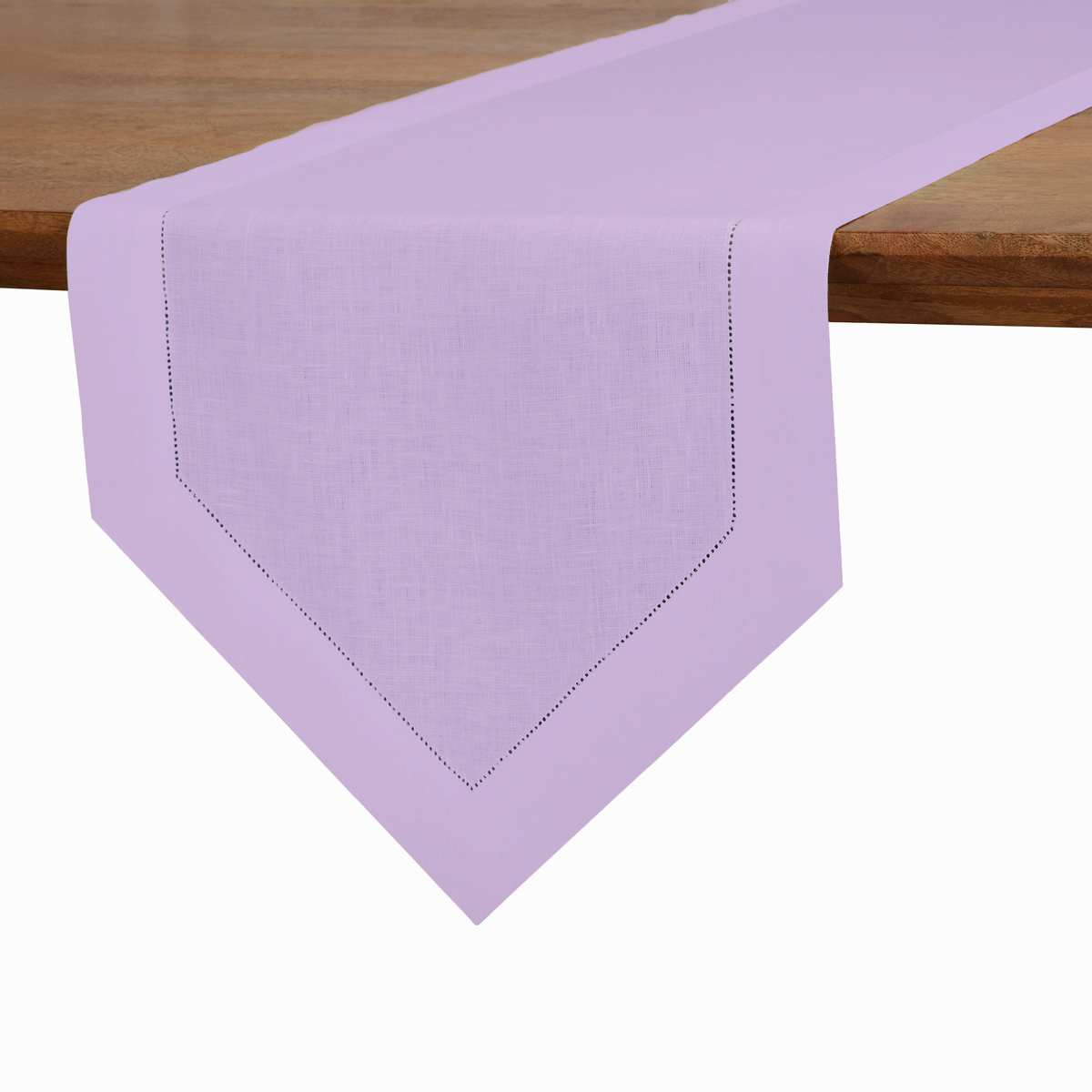 Lavender Linen Table Runner - Diamond
