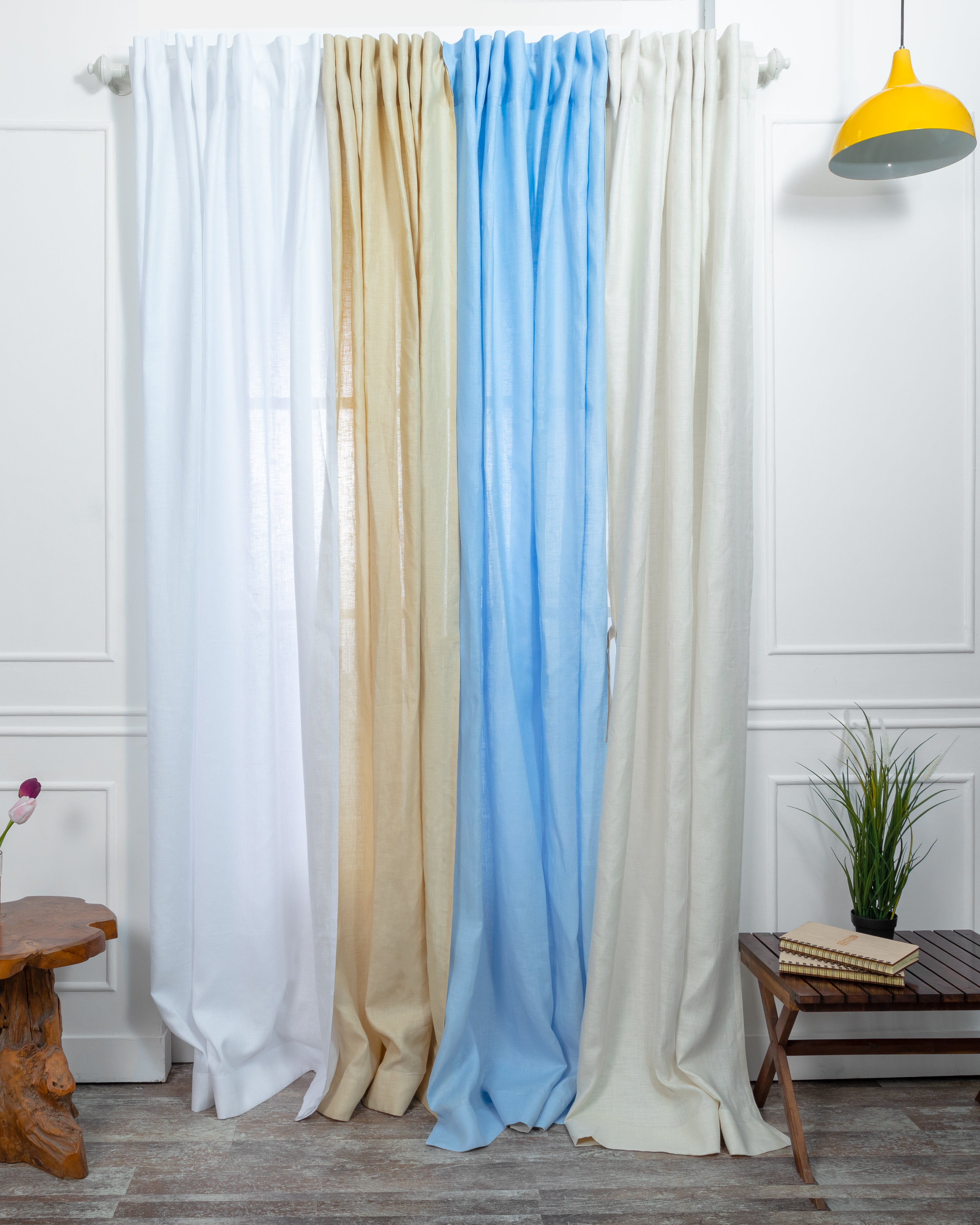 Blue Hemp Curtain