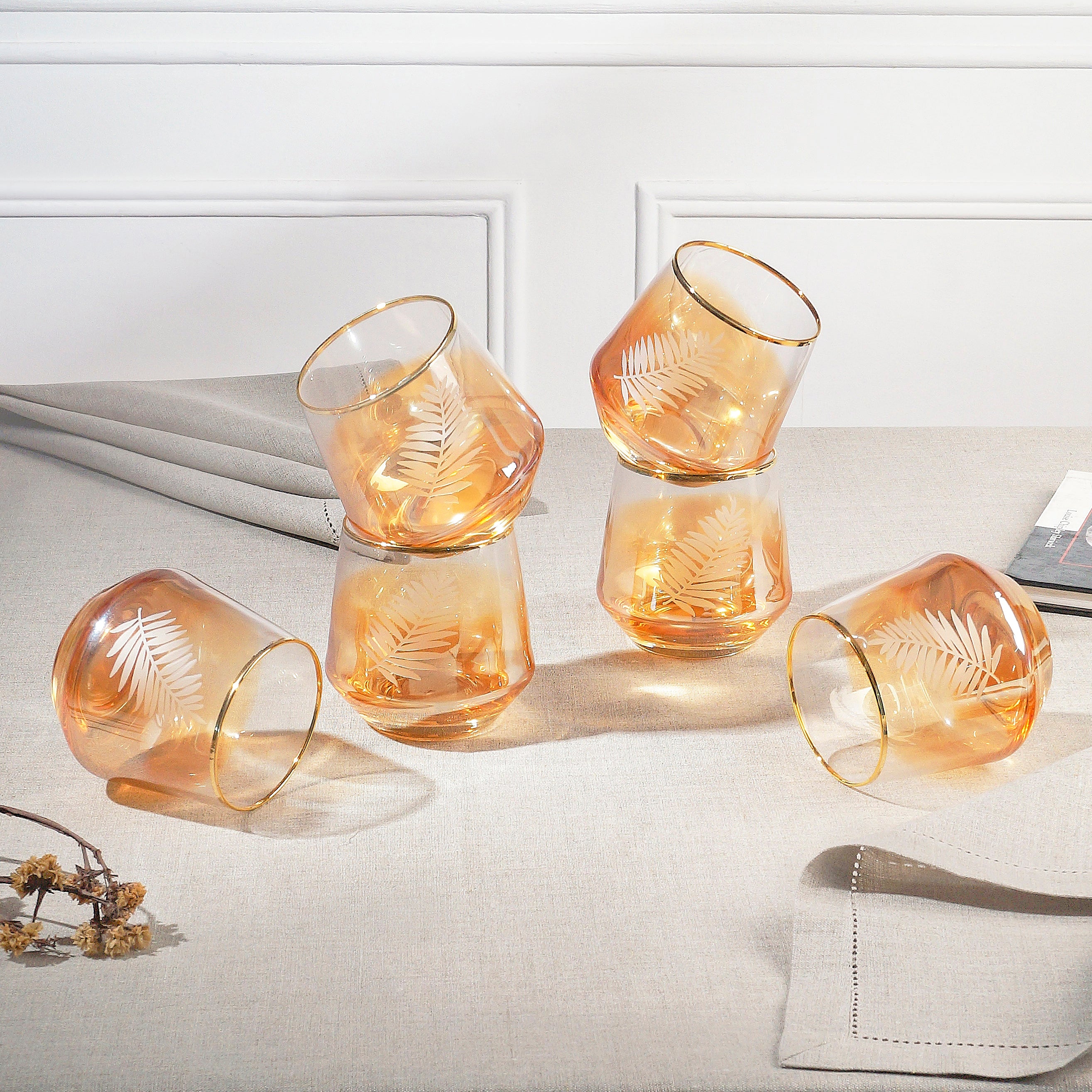 Citrine Tumblr Glass - Set of 6
