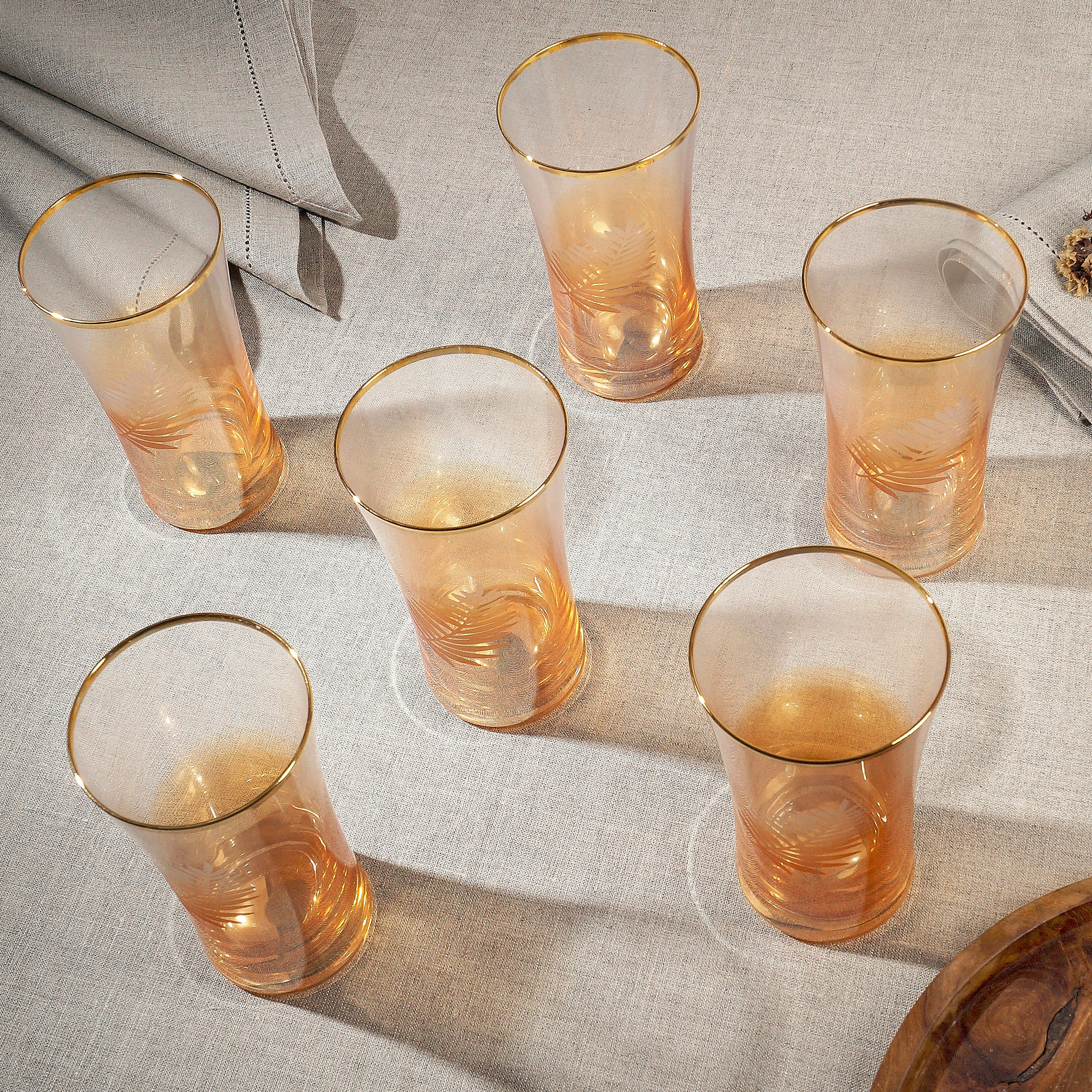 Golden Hour Tumblr Glass - Set of 6