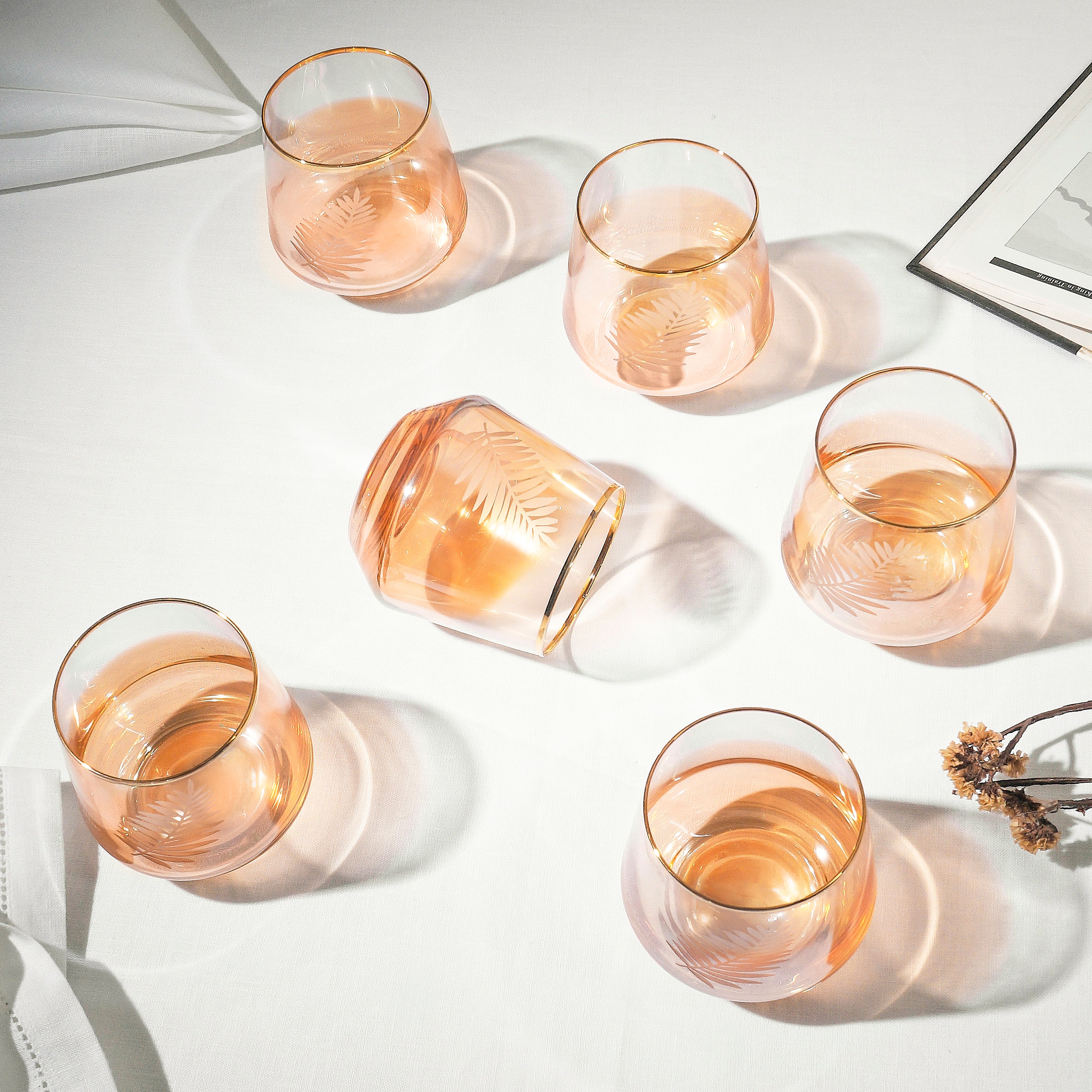 Citrine Tumblr Glass - Set of 6