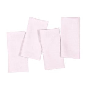 Pastel Pink Linen Dinner Napkins 18” - Hemmed