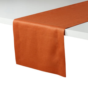 Rust Linen Table Runner - Hemmed