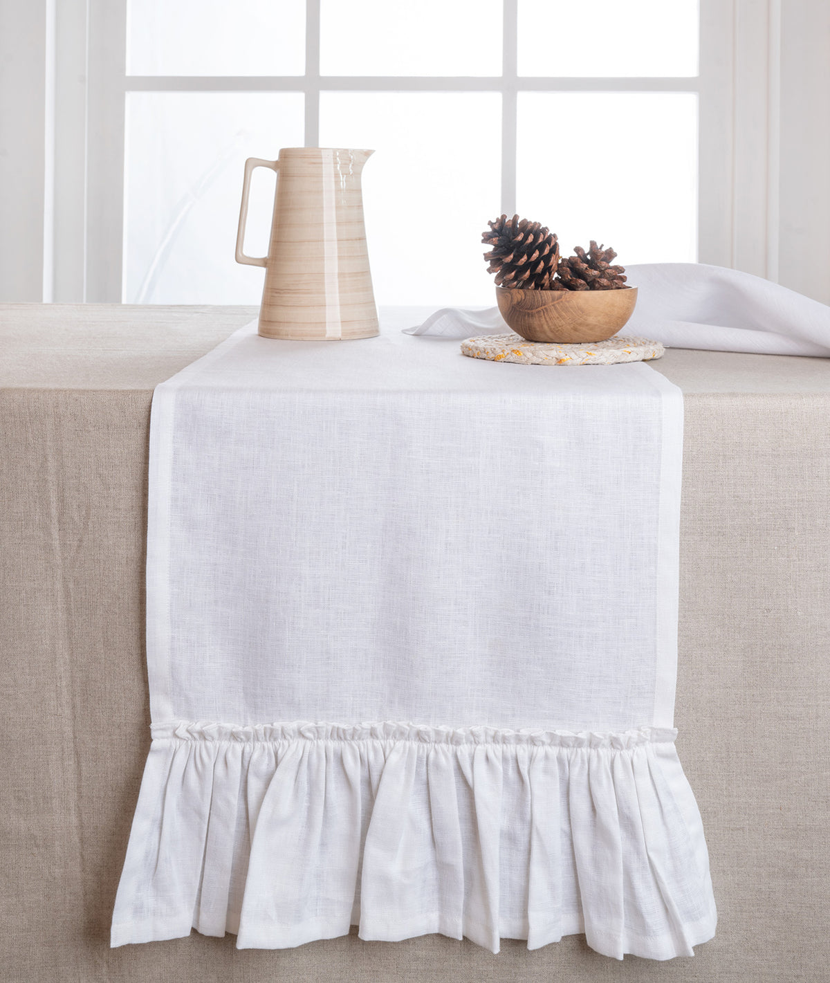 100% Pure Linen Table Runners
