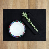 Amazing Black Linen Placemats - Hemmed